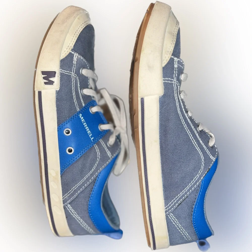 Merrell Rant Canvas Sneakers | Seaport Blue | Men’s 7 / EUR 40 - Picture 7 of 14